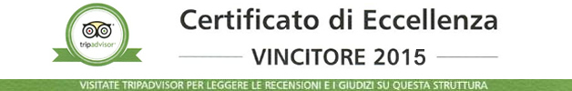 Certificato di eccellenza Tripadvisor